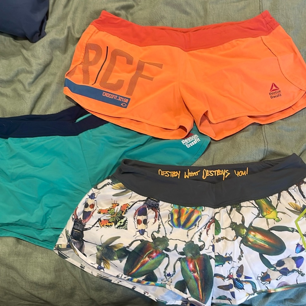3 pair Reebok crossfit shorts